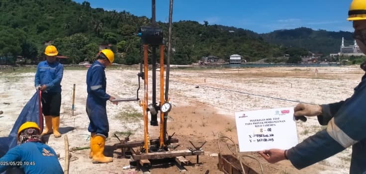 Soil Test pada Proyek Pembangunan RSUD Tarempa