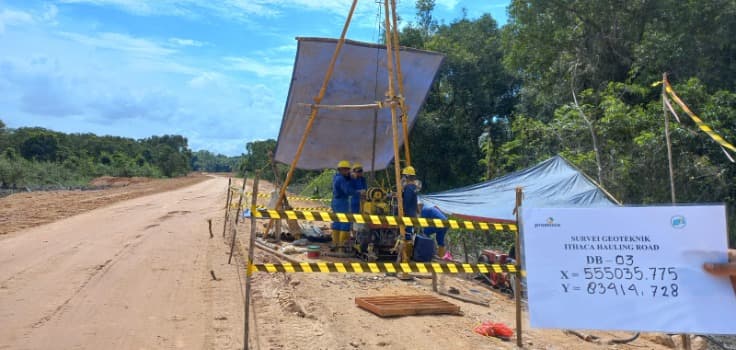 Pekerjaan Suvei Geoteknik Ithaca Hauling Road