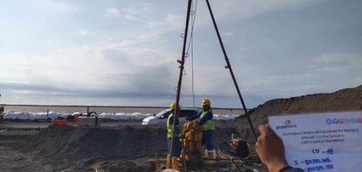 Pekerjaan Coring Patimban Port Development Project Package 6 Container Terminal No 2
